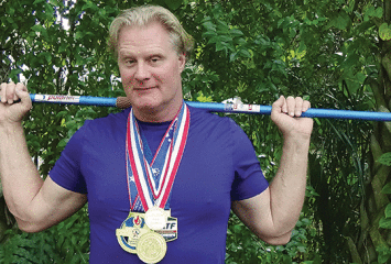 Stuart Spangenberg, javelin champion