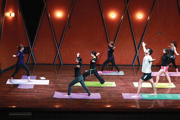 Yoga for Musicians, TCU Music Majors, musicians improve strength, Kristen Queen