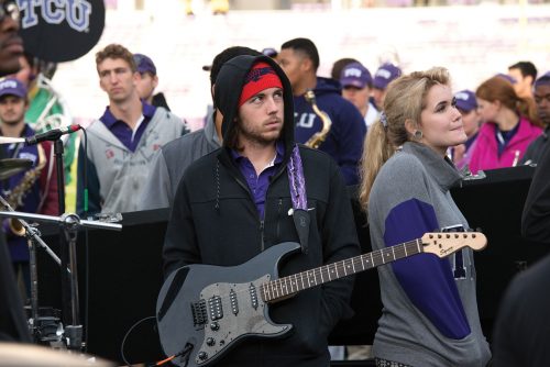 George Timson, marching band guitar