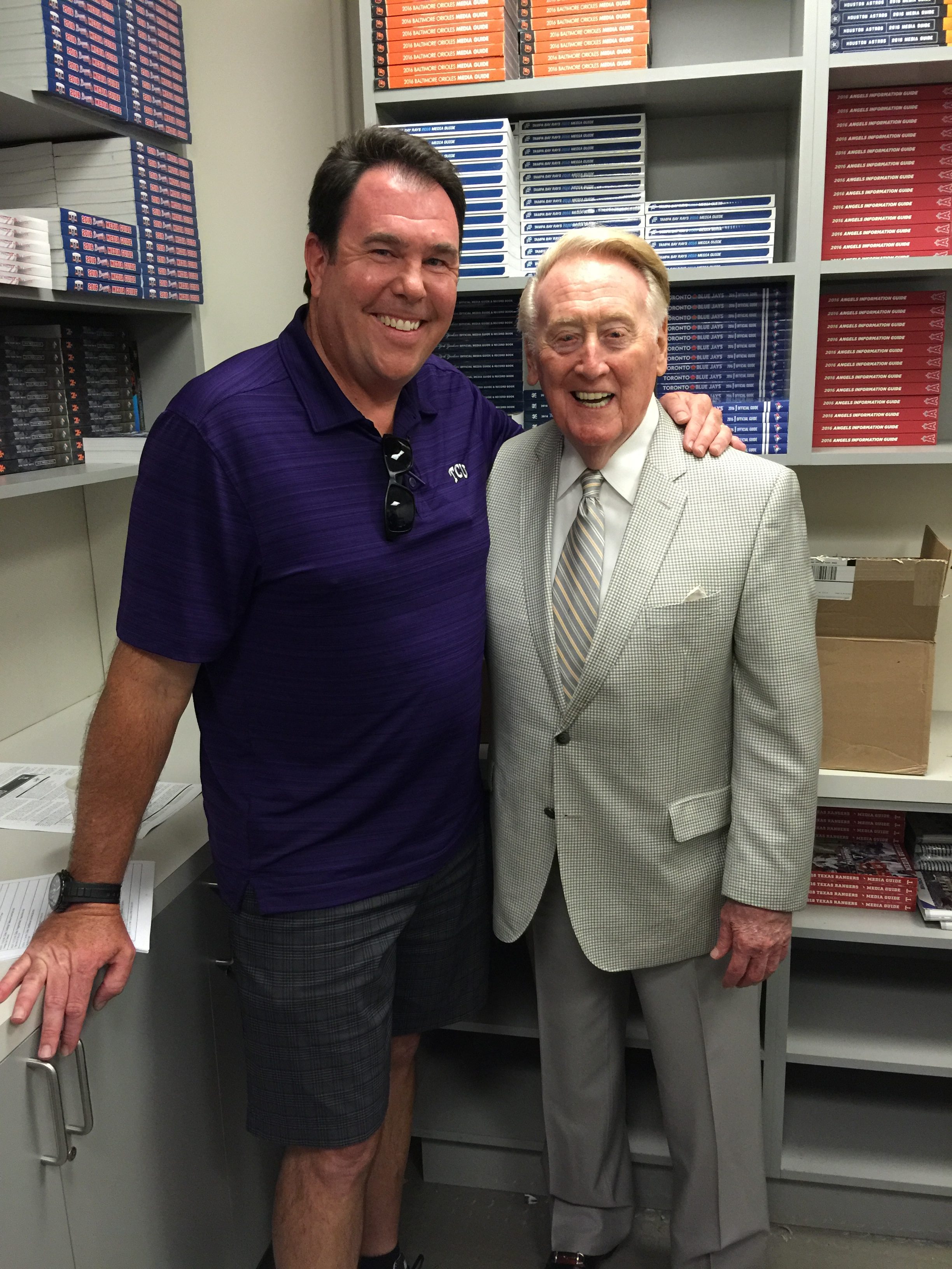 Vin Scully college, broadcast heroes