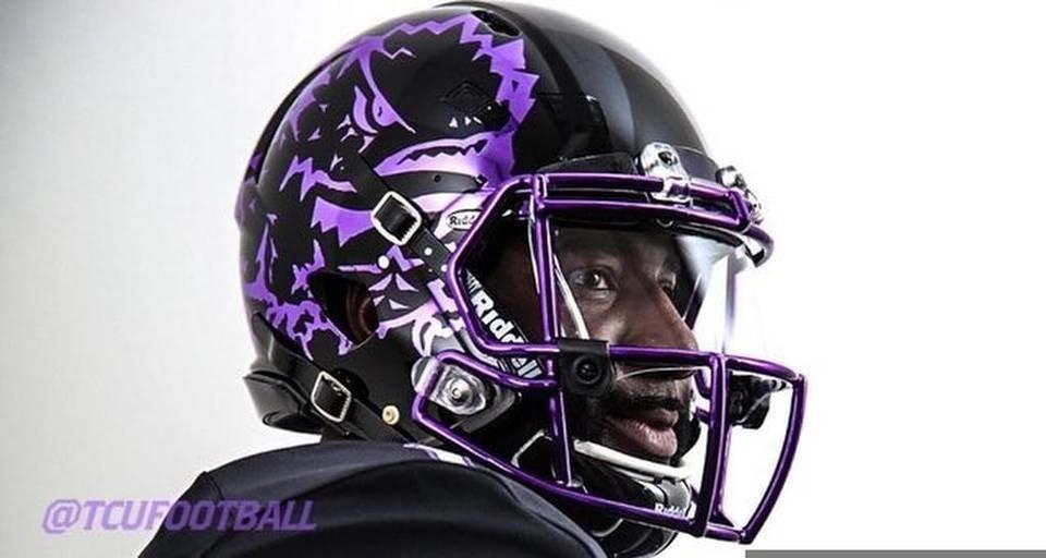 TCU black helmet, coolest helmets