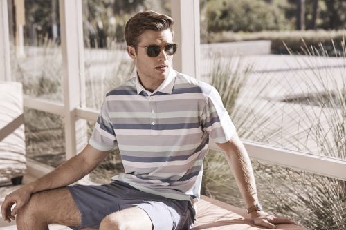 Photo shot for the 2017 Lookbook for Devereux, a clothing company started by brothers Robert ('11) and Will ('03) Brunner. Shown: Kai polo, Martin shorts. Photo courtesy of Devereux