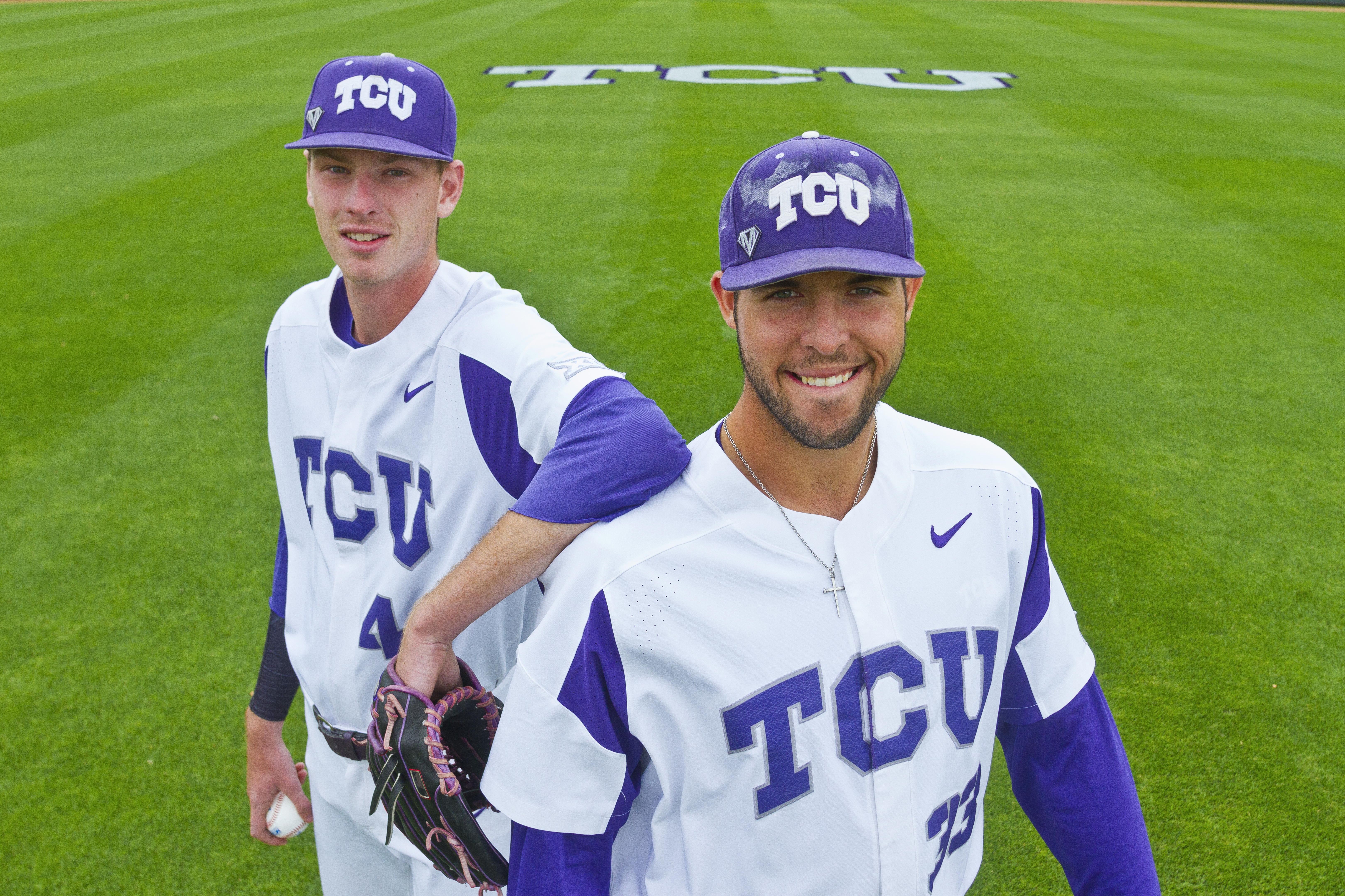 TCU Horned Frogs senior pitchers Brian Howard and Mitchell Traver
