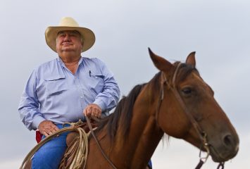 John "Pete" Bonds '75 ('73 RM) at Bonds Ranch near Saginaw, Texas Photo by Mark Graham