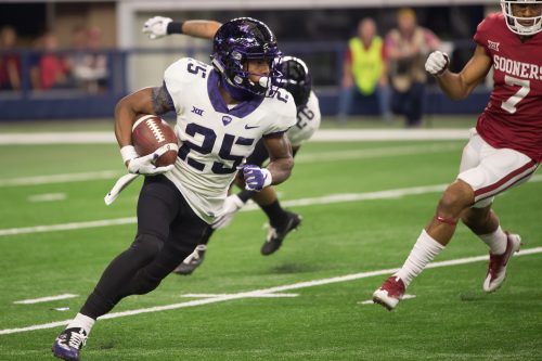 KaVontae Turpin had a team-best six receptions for 39 yards in the Big 12 Championship game. Photo by Leo Wesson