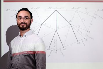 José Carrión’s research focuses on operator algebras that could improve understanding of quantum mechanics. Photo by Carolyn Cruz