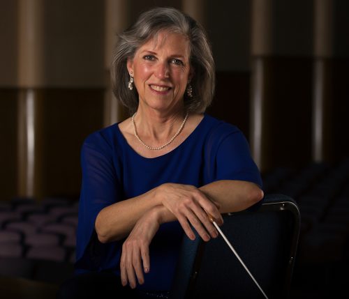 Choral conductor Deborah Simpkin King ’76 is passionate about using innovate ways to bring audiences together with choral music and choral composers. Photo by Beatriz Terrazas