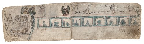 The Codex Mexicanus is a small 16th-century book written in Nahuatl, a native Aztec language. Courtesy of Lori Boornazian Diel