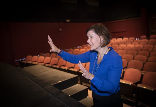 Jennifer Engler encouraged the actors — TCU students and professionals — to make up backstories for their characters. Photo by Joyce Marshall