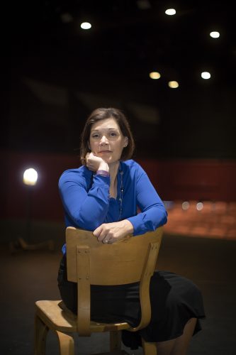 Jennifer Engler, associate professor of theatre, directed Luna Gale, a production about an evolving custody battle. Photo by Joyce Marshall