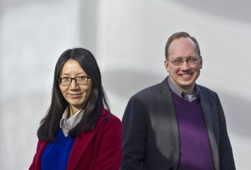 Lindsay Ma and Josh Bentley, both assistant professors for the Department of Strategic Communication, looked at organizational mea culpas after massive data breaches. Photo by Mark Graham