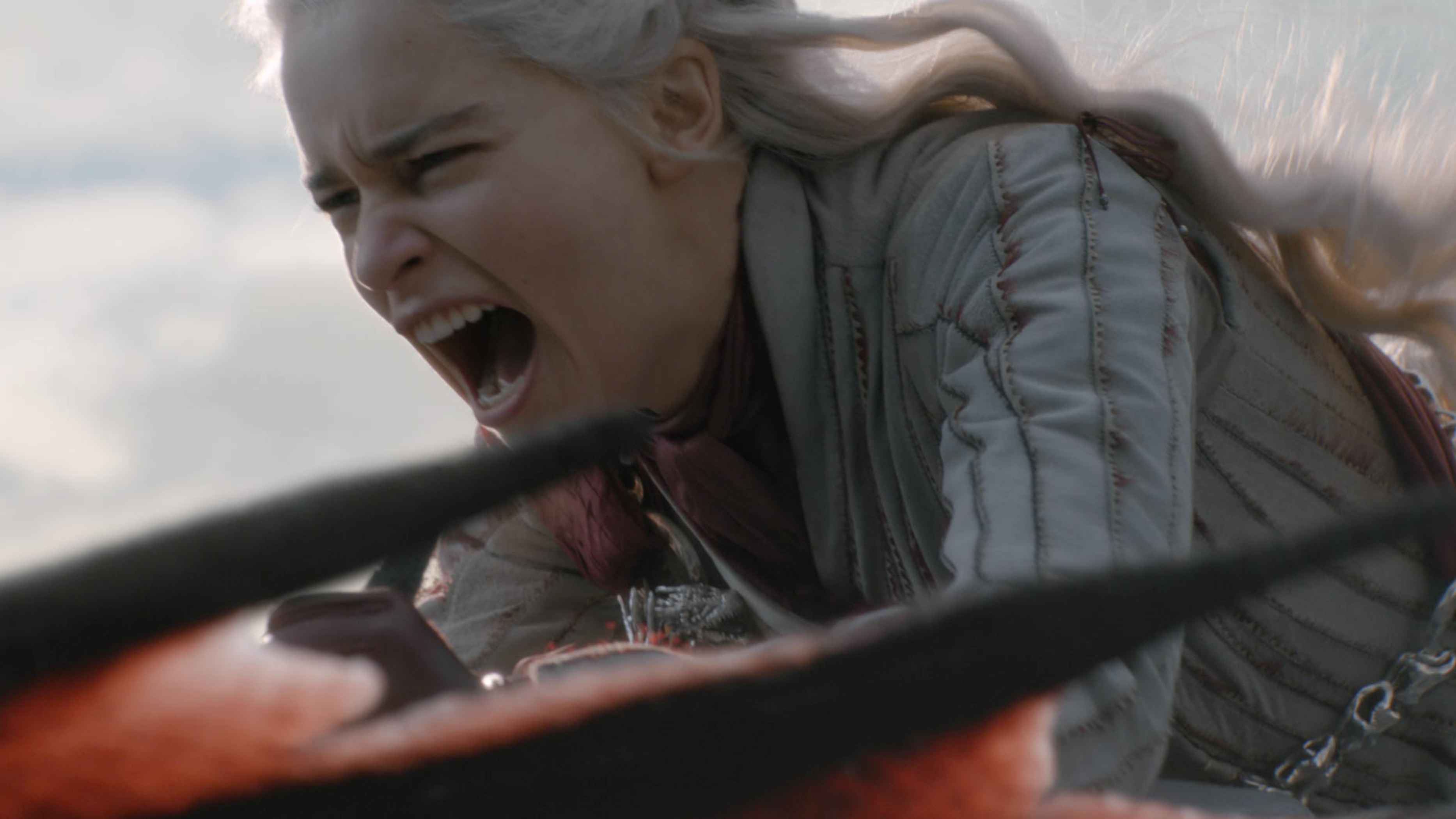 Daenerys Targaryen (Emilia Clarke) rides one of her dragons. Courtesy of HBO | Photo by Helen Sloan
