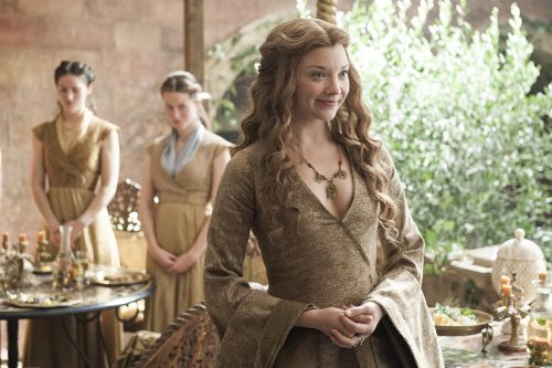 In the Middle Ages, women were often used to secure alliances like the arranged marriages of Margaery Tyrell (Natalie Dormer). Courtesy of HBO | Photo by Helen Sloan
