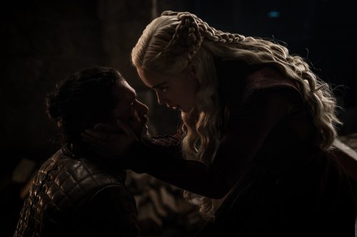 Jon Snow (Kit Harington) and Daenerys Targaryen (Emilia Clarke) grow into their roles as leaders through the series. Courtesy of HBO