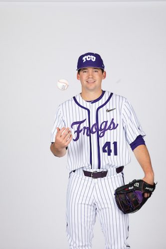 Jared Janczak has been on multiple All-American teams and was a Collegiate Baseball Player of the Week in 2017. Courtesy of TCU Athletics | Photo by Ellman Photography