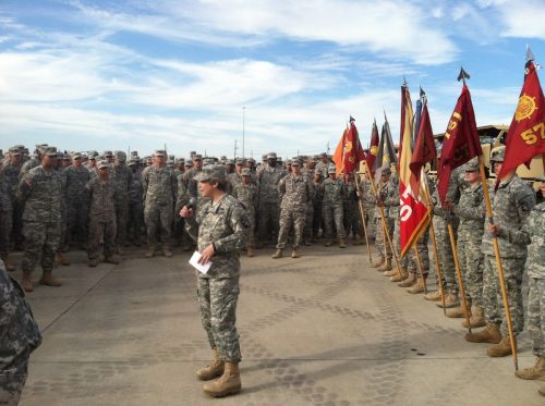 Angelia Holbrook most recently served as garrison commander at Fort Belvoir in Virginia, a base with more than 50,000 employees, but her favorite post was as battalion commander at Texas’ Fort Hood from 2012 to 2013, where she led about 1,400 soldiers. Courtesy of Angelis Holbrook 