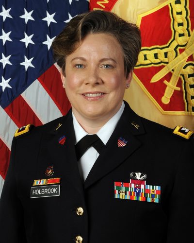 During her 27-year military career, Angelia Holbrook achieved the rank of colonel, commanded at battalion and brigade levels, served two combat tours in Iraq and earned two Legion of Merit awards, two Bronze Stars and other honors. Photo courtesy of Angelia Holbrook