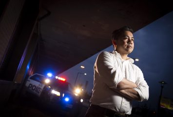 Johnny Nhan, assistant professor and graduate director of criminal justice, says citizens are banding together online to help police solve cromes like the Boston Marathon bombing and the recent kidnapping of a Fort Worth girl. Photo by Joyce Marshall