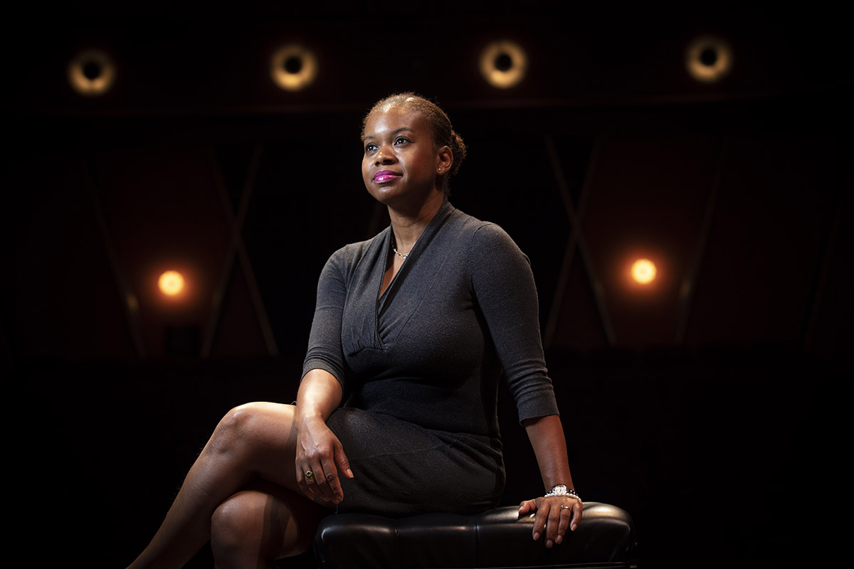In her forthcoming book, Staging Black Fugitivity, Stacie McCormick aims to bridge literature about slavery with theater productions on the same subject. She hopes to shed light on what books can’t show: How the institution of slavery affected the physical bodies of its victims. Photo by Joyce Marshall