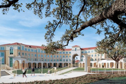 TCU's signature brick and roof color were used for new residence halls in Worth Hills.