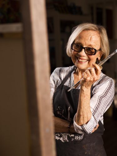 Jeanette Alexander says her passion for art helped her survive cancer after doctors gave her days to live. Photo by Matthew Johnson