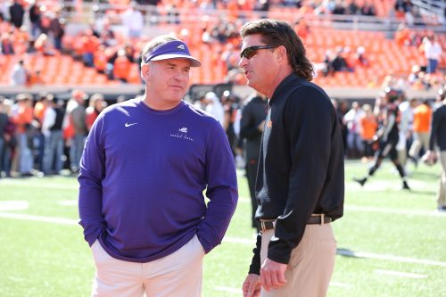 The TCU-OSU game will be a battle between the second- and third-longest term head coaches in the league. Courtesy of TCU Athletics | Photo by Ellman Photography