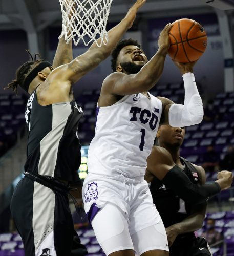 Freshman guard Mike Miles scored 20 points against Providence on Wednesday, his second-consecutive 20-point game. He’s the first TCU freshman to record multiple 20-point games in a season since Kyan Anderson (2011-12). Courtesy of TCU Athletics | Photo by Ellman Photography
