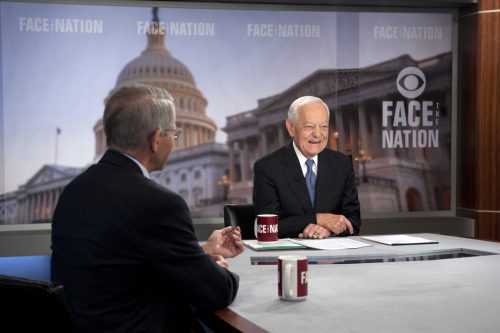 B 15-06-2..Vintage and other images of the career of Bob Schieffer, courtesy Face the Nation, CBS.Dr. Anthony Fauci of the Institute of Allergy and Infectious with Bob Schieffer on "Face the Nation" October 5, 2014 for the CBS Television Network. Photo: Chris Usher/CBS √É¬Ç√Ç¬©2014 CBS Broadcasting, Inc. All Rights Reserved.Dr. Anthony Fauci of the Institute of Allergy and Infectious with Bob Schieffer on "Face the Nation" October 5, 2014 for the CBS Television Network. Photo: Chris Usher/CBS ÃÂ©2014 CBS Broadcasting, Inc. All Rights Reserved
