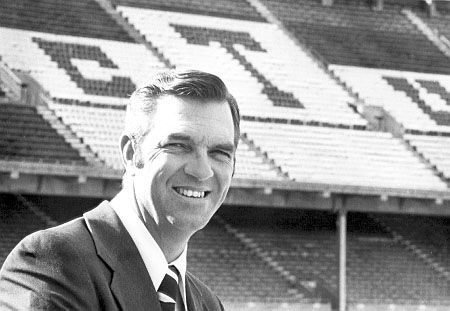 Jim Shofner was head coach of TCU football from 1974 to 1976. Courtesy of TCU Special Collections