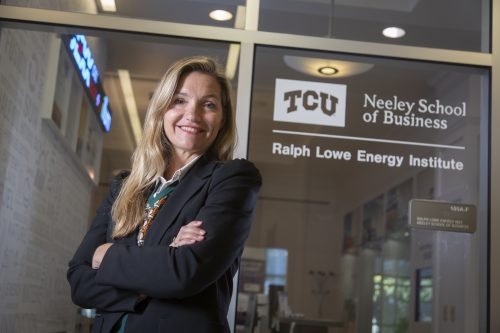Ann Bluntzer is acting director of the TCU Energy Institute since last March who developed the Energy MBA program Thursday November 11, 2021.