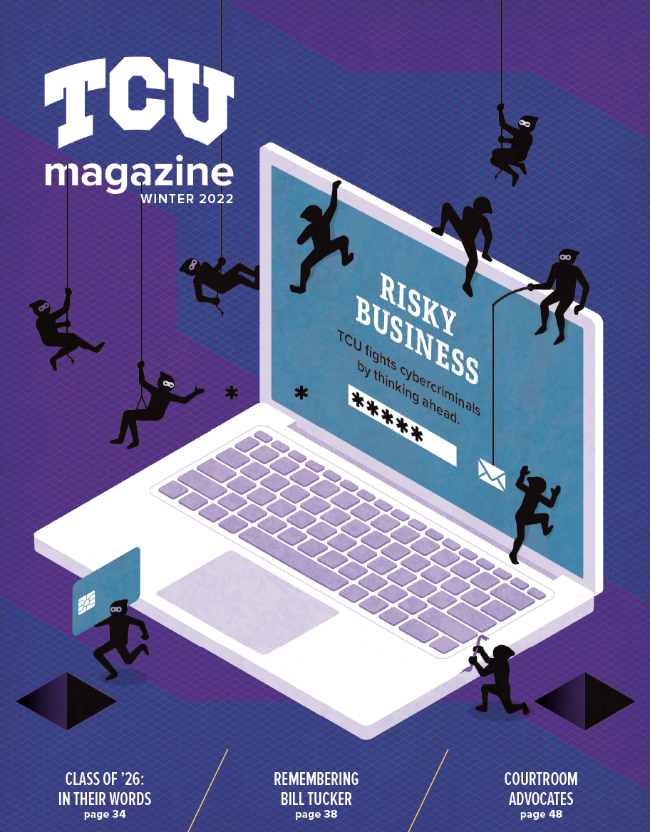 Winter 2022 TCU Magazine cover