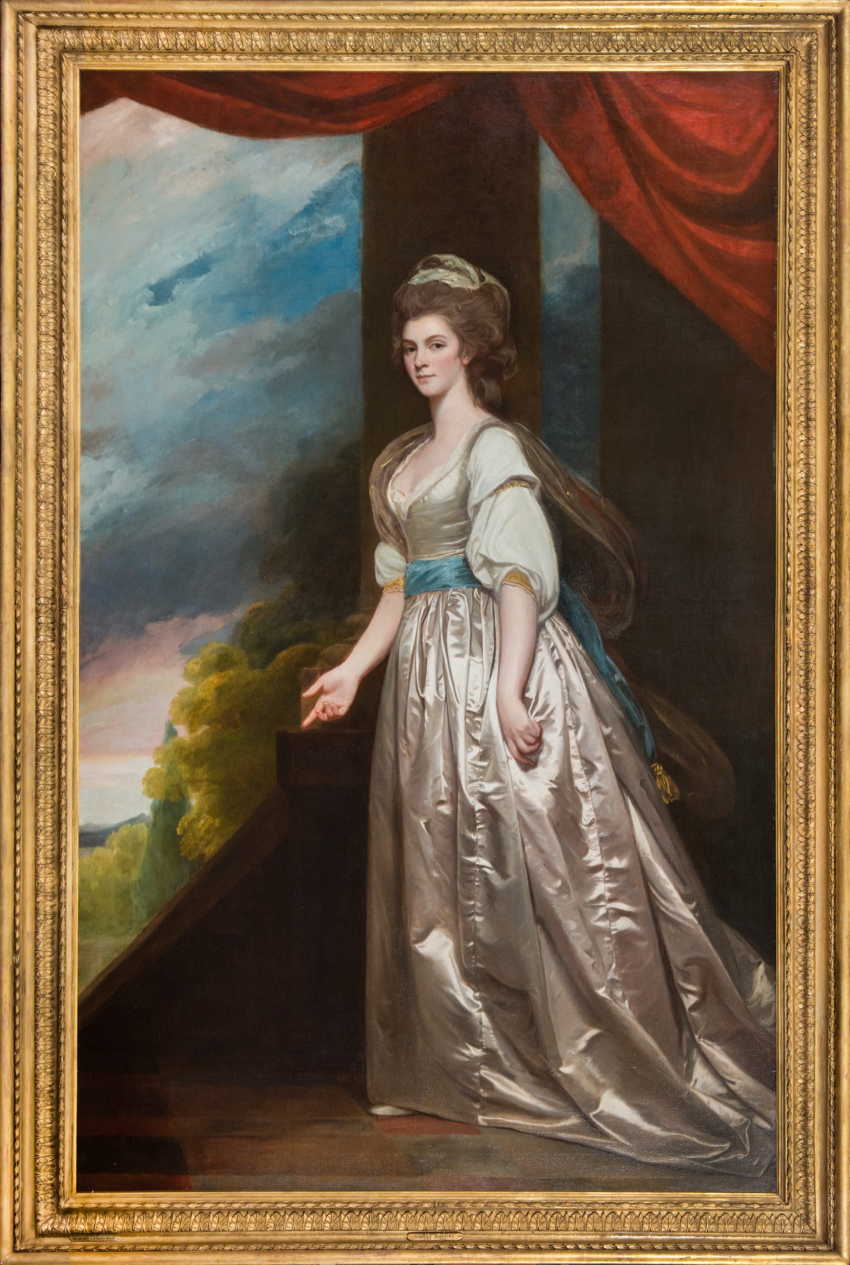 “Full-length and life sized, the portrait shows her ladyship in front of a column at the top of a set of stairs," writes Janelle Montgomery ’17 MA in “Every Picture Tells a Story,” an essay published in the Romney Society journal.